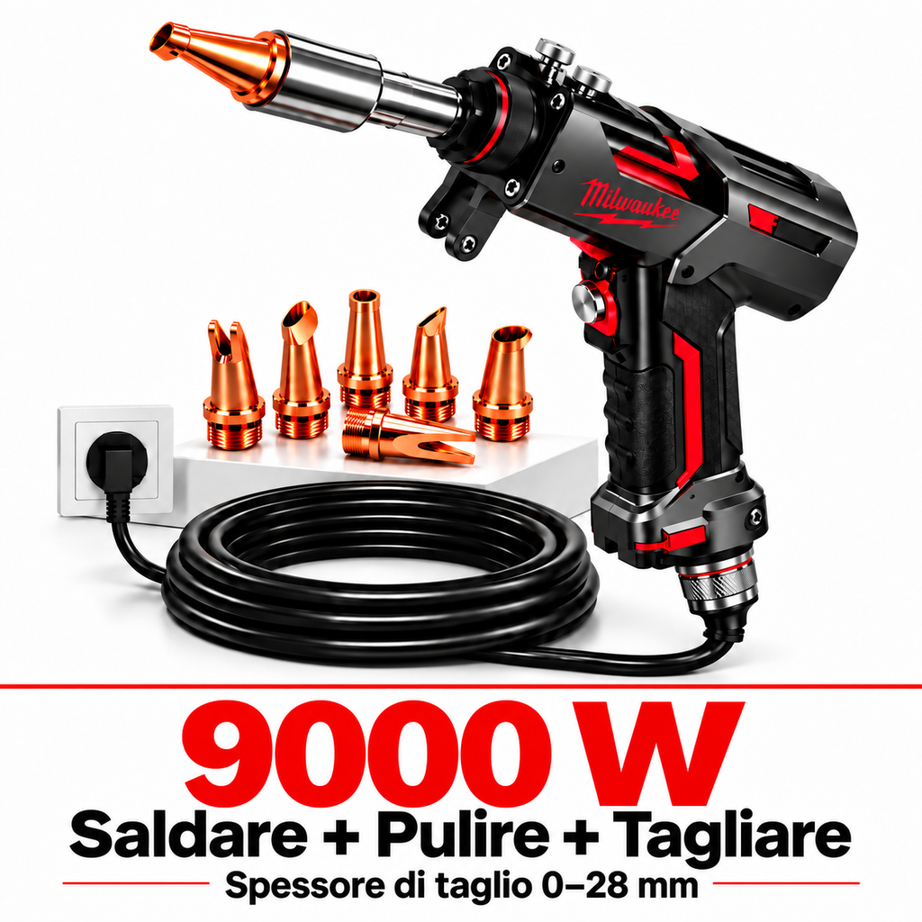 Saldatrice Milwaukee per carpenteria metallica – Saldatrice portatile 4 in 1