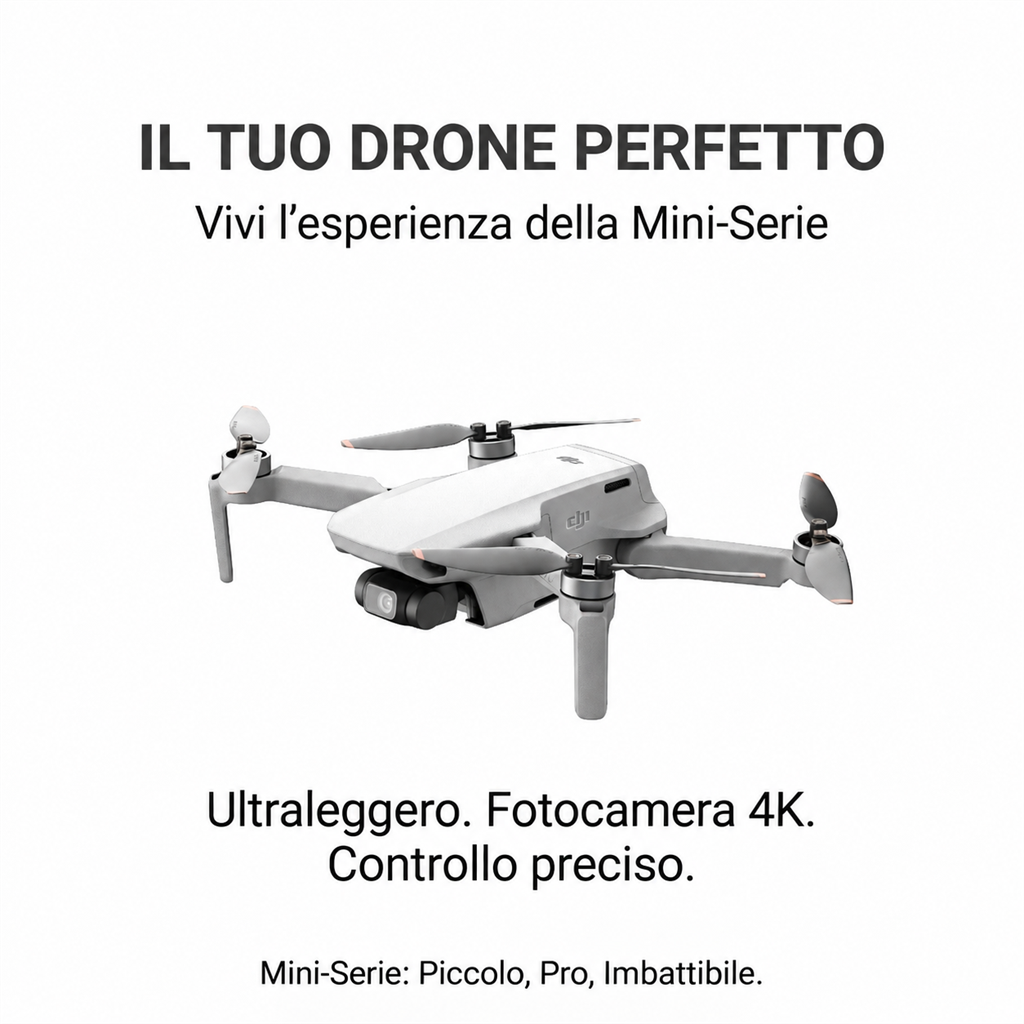 DJI Mini 4 Pro – Drone con Telecamera 4K, 249 g e Rilevamento Ostacoli Omnidirezionale