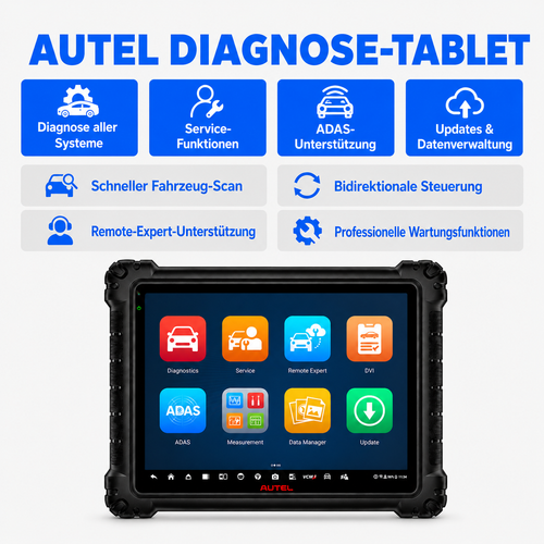 Profi-Kfz-Diagnosegerät mit ECU-Codierung, bidirektionaler Steuerung, CAN-FD & Fehlerscan