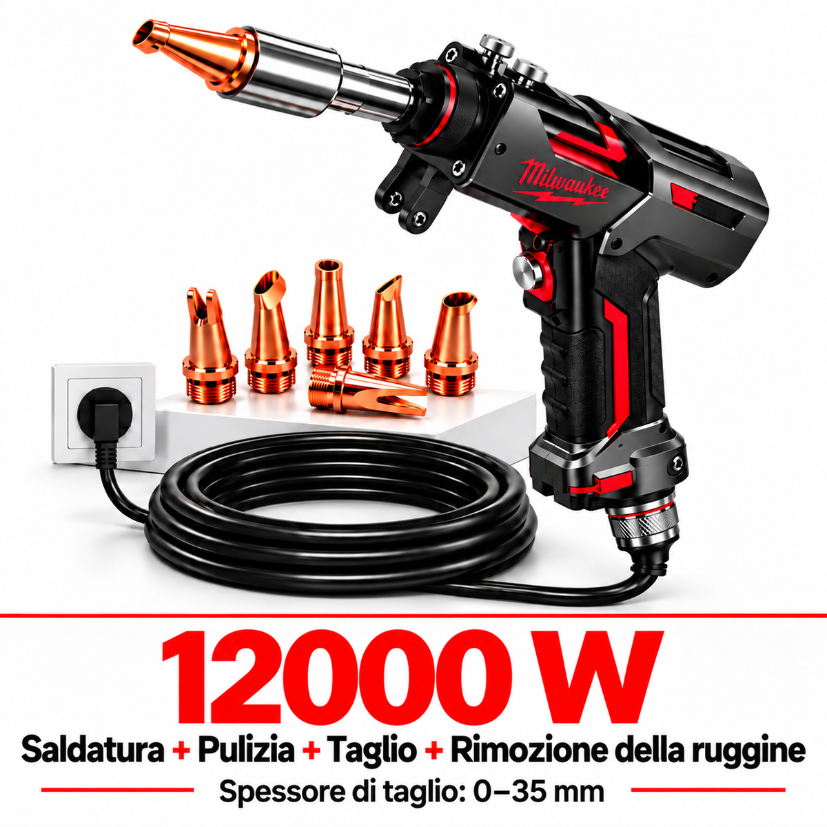 Saldatrice Milwaukee per carpenteria metallica – Saldatrice portatile 4 in 1